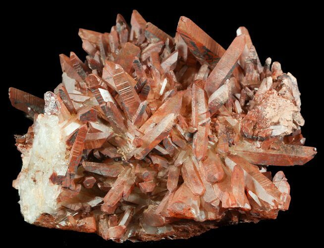 Natural, Dark Red Quartz Crystals - Morocco #53059